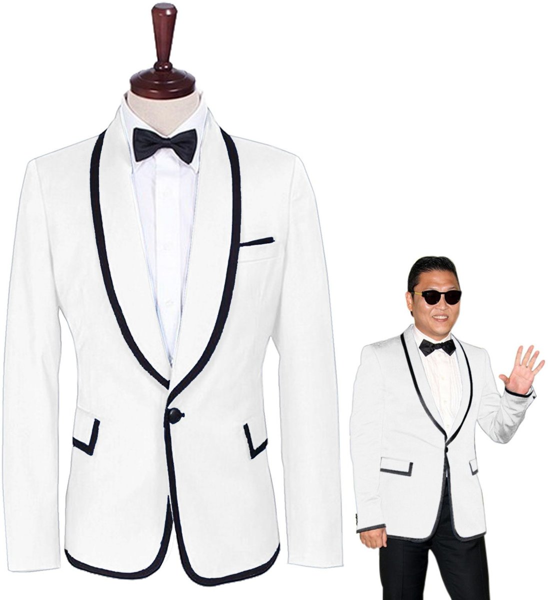 Gangnam Style Kostuum | Psy Gangnam Style Jas Mr. Style Wit | Man | Medium / Large | Carnaval kostuum | Verkleedkleding